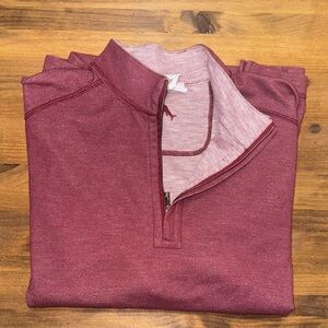 TOMMY BAHAMA REVERSIBLE Maroon Quarter-Zip SIZE M NWOT MUST SEE! MENS